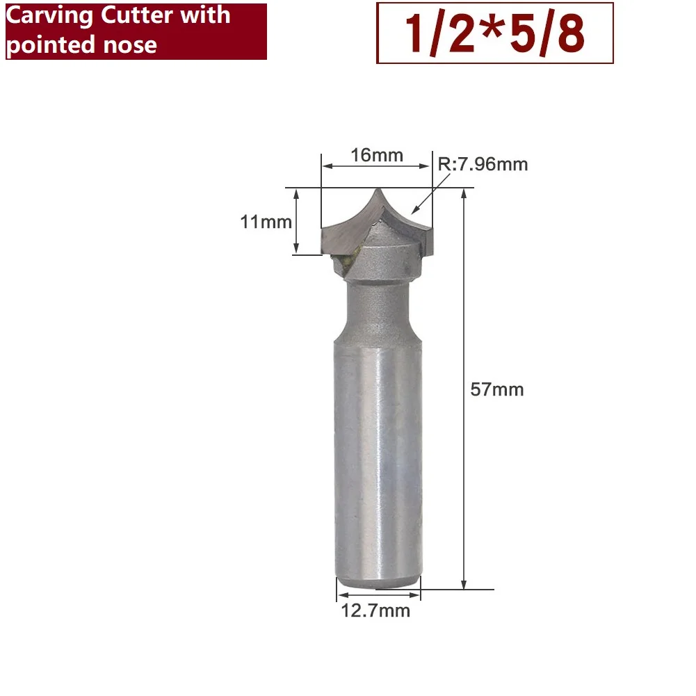 

Industrial Quality Router Bits Shank Router Bit Router Bit Woodworking Hand Making A Drawer 12.7MM Shank Diameter 12.7mm Grey