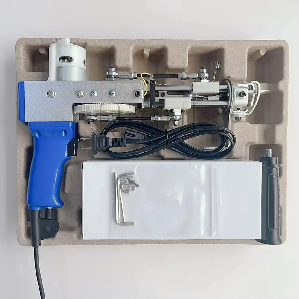 2 in 1 Cut & Loop Pile Electric Tufting Gun Adjustable Speed Rug Making Machine for Beginners DIY Carpet Weaving Tool