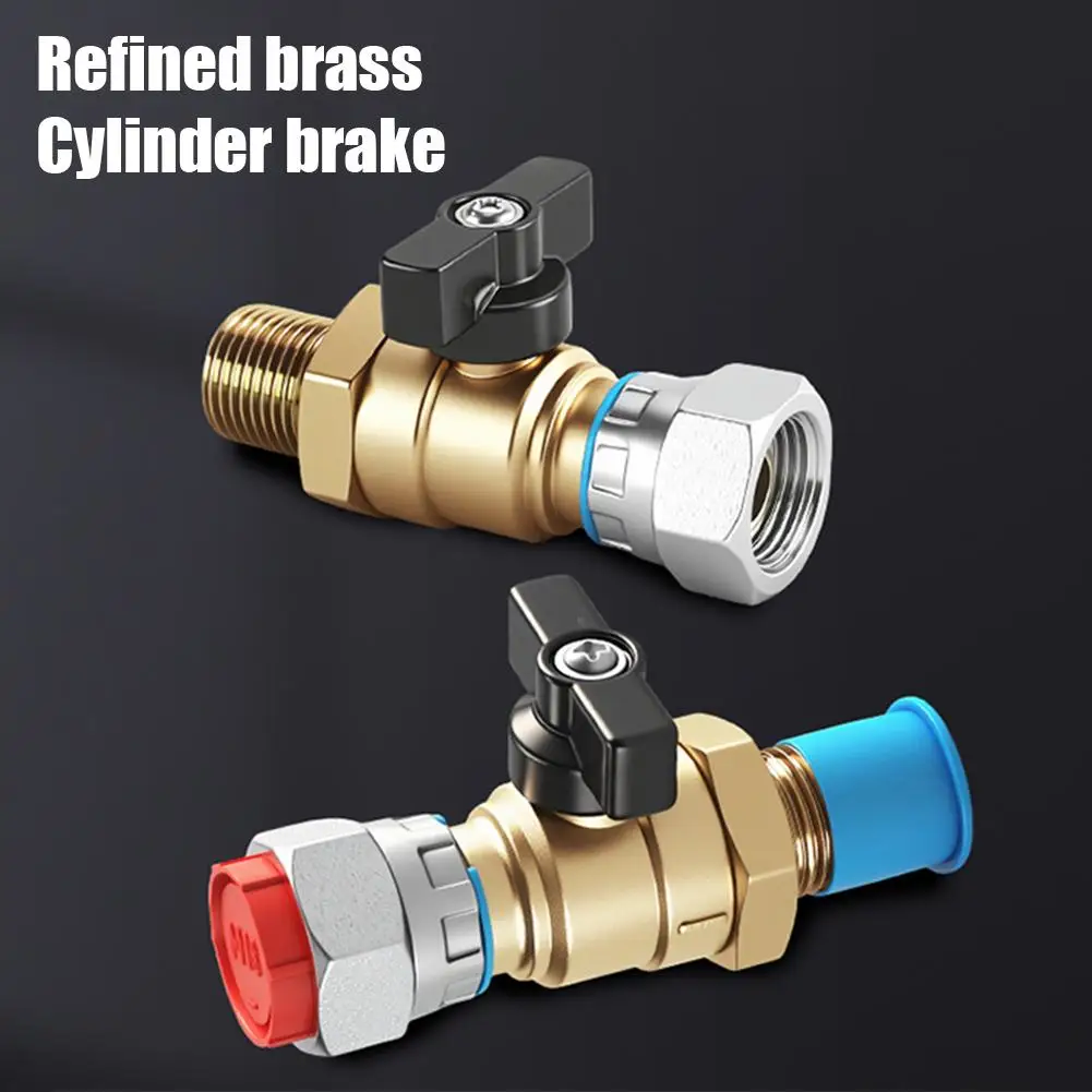 Front Wheel Air Brake Cutoff Valve 18mm Thread Metal Alloy for Automotive Heavy Duty Vehicle Brake System Replacement