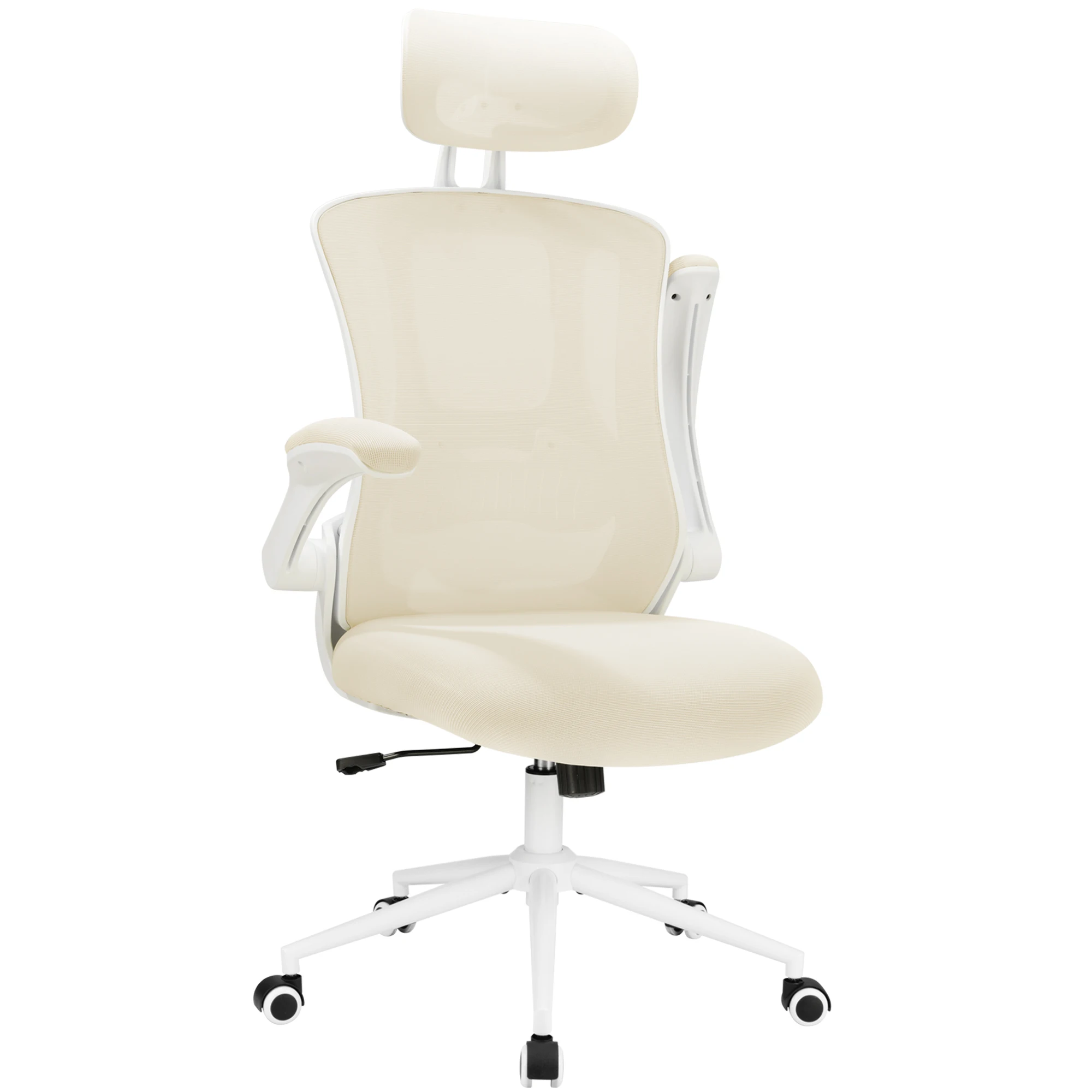 Ergonomic Office Chair, High Back Home Desk Chair with Headrest, Flip-Up Arms and Wide Cushion, Big and Tall Office Chair