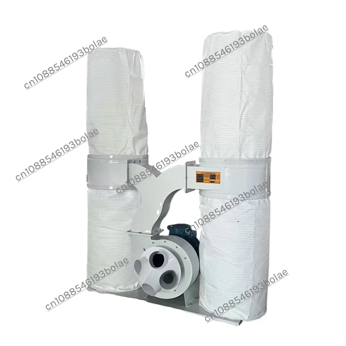 7.5KW double barrel 380V woodworking cloth bag vacuum cleaner explosion-proof dust collector industrial high-power dust blower