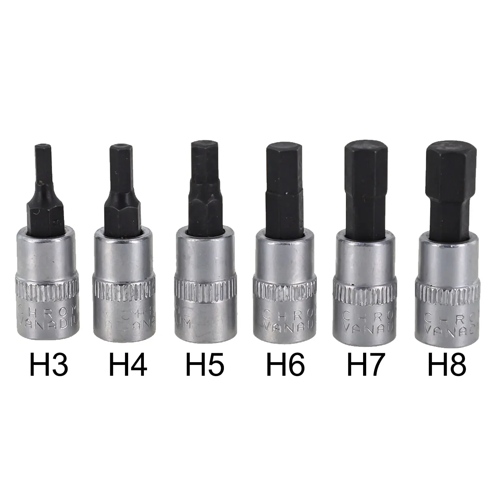 6pcs 1/4 Inch Screwdriver Bit Socket Set Hex Screw Driver Bits H3-H8 ScrewdriverAccessories For Torque Spanner Ratchet Wrench