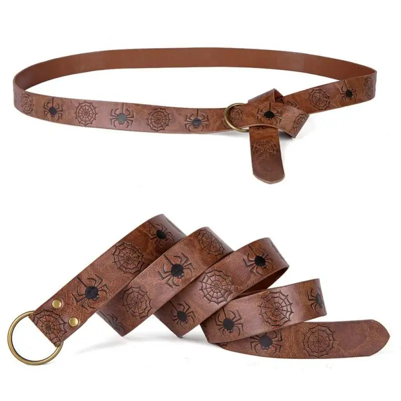 حزام الفايكنج العتيق من القرون الوسطى ، هالوين تأثيري ، فارس النهضة ، نقش شبكة العنكبوت ، غطاء الخصر ، طويل ، 1 ، m