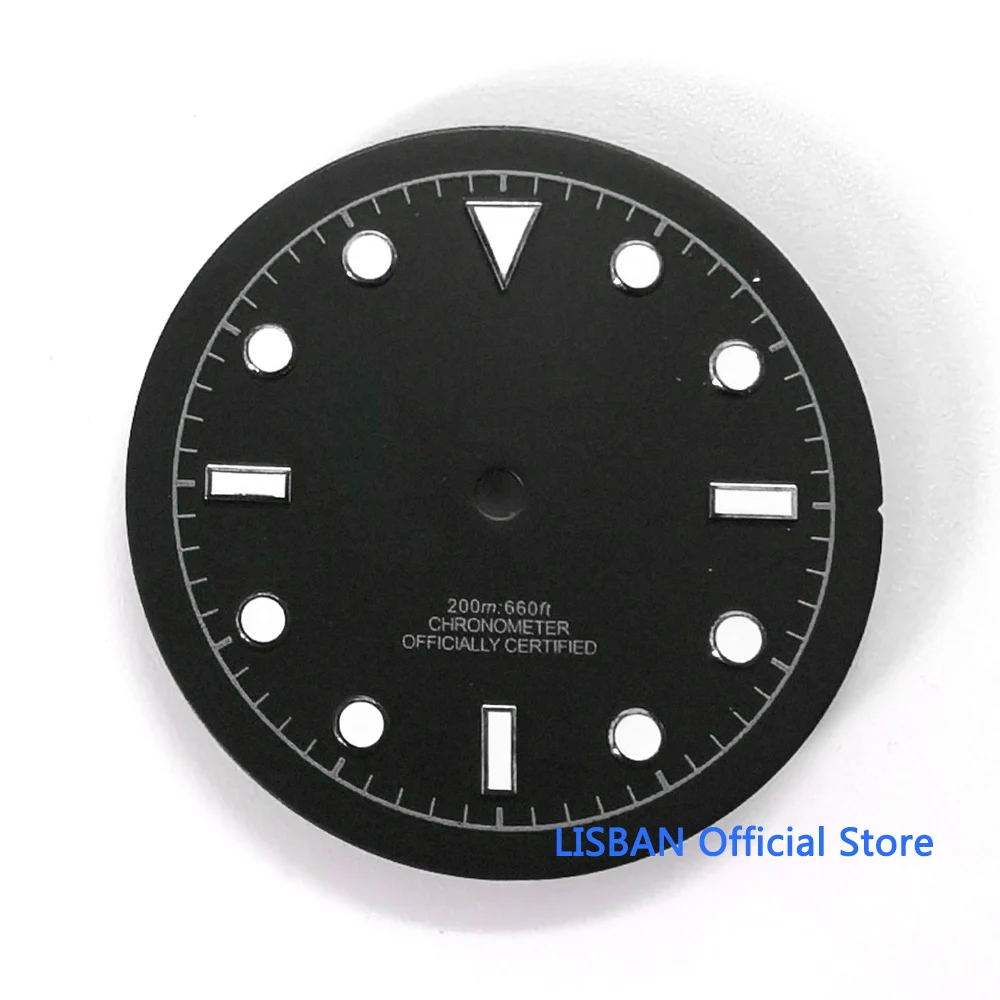 29mm 33.5mm Watch Dial Fit Miyota 8215 NH35A ETA2824 PT5000 Movement Luminous Watch Face Black Blue Green