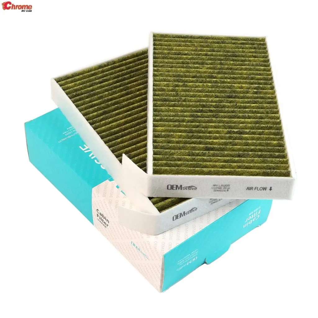 Set Car Pollen Cabin Air Filter Activated Carbon 110768100A For Tesla Model 3 Model Y 2017 2018 2019 2020 2021 2022 2023 2024