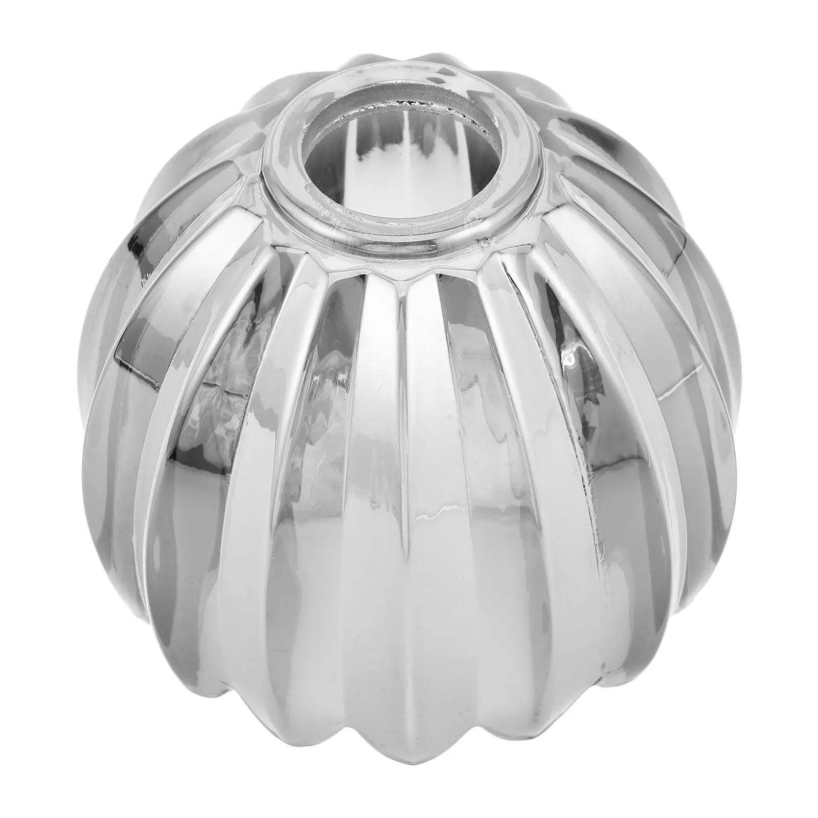 Glass Lamp Shade Tulip Design Grey Floral Pendant Lampshade Replacement Small Glass Light Shade for Table Lamp Dining Room