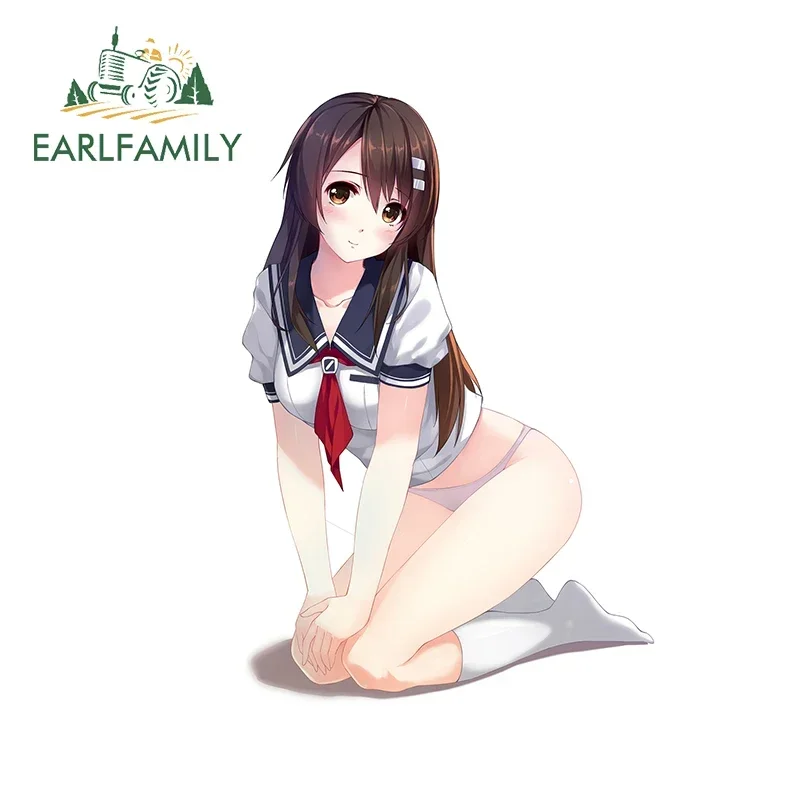 EARLFAMILY 13cm X 8.9cm For Niimi Haruka Anime Decal Creative Car Sticker Bumper Trunk Vinyl Car Wrap Scratch-Proof Sunscreen