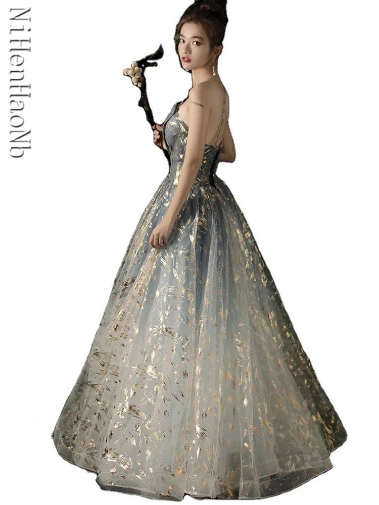 

Вечернее платье без бретелек Вечернее платье трапециевидной формы для выступлений и банкета Quinceanera Длинные платья