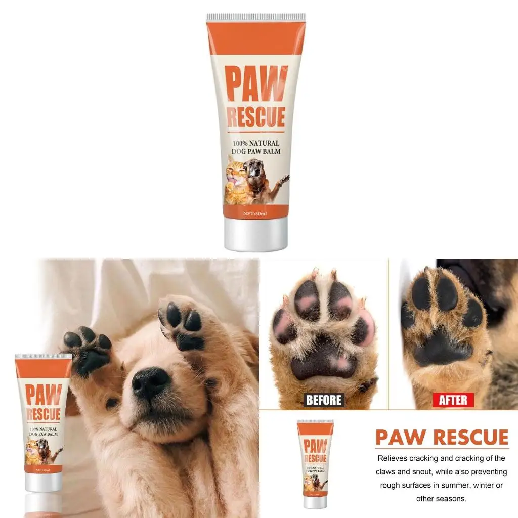  Dog Paw Soother Natural Healing Pet Pad Balm for Nose & Dry, Cracked, and Rough Paws Soother Paw Pad Moisturizer