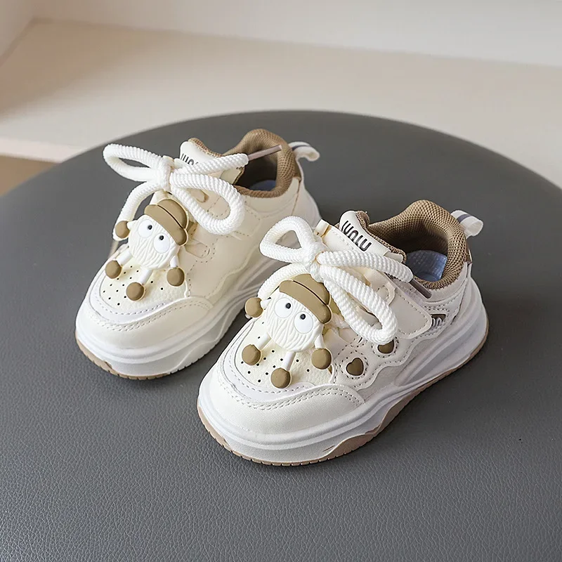 

Leather Children's Sneakers Girls Shoes Kids Sports Shoes for Boy Casual for Toddlers Autumn Tennis Female Breathable Shoe 21-30