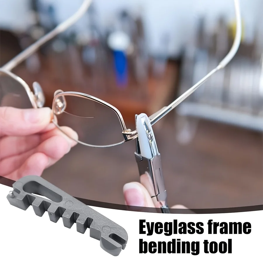 Strumento per la riparazione degli occhiali - Portatile per la casa/cura degli occhi - Compatibile per la riparazione degli occhiali, piegatura delle aste, regolazione del nasello