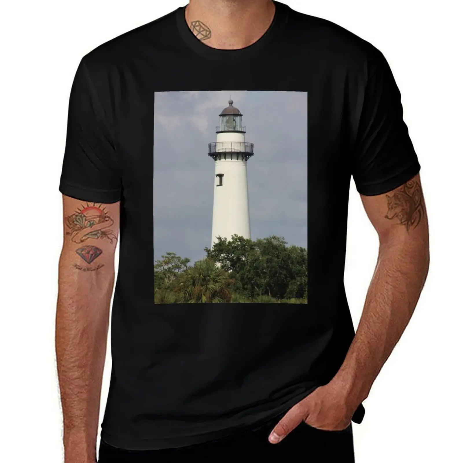 

Lighting the Golden Isles T-Shirt man t shirts for men casual t shirts for man graphic tees cotton t shirt man T-shirt