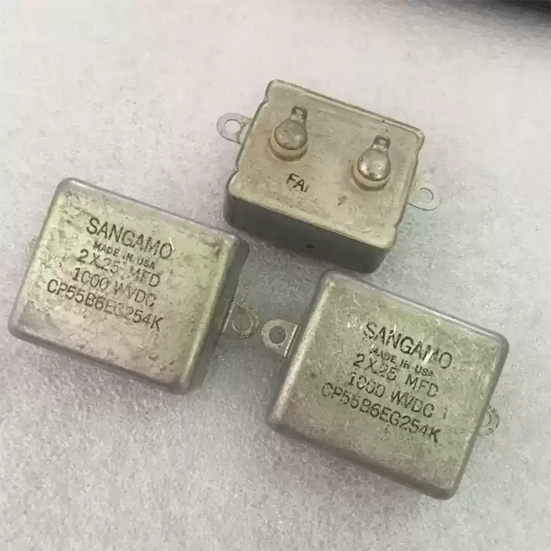 Antico americano SANGAMO 2 × 0,25 UF generazione 0,22 UF1000 V macchina per cistifellea accoppiata condensatore immergito in olio