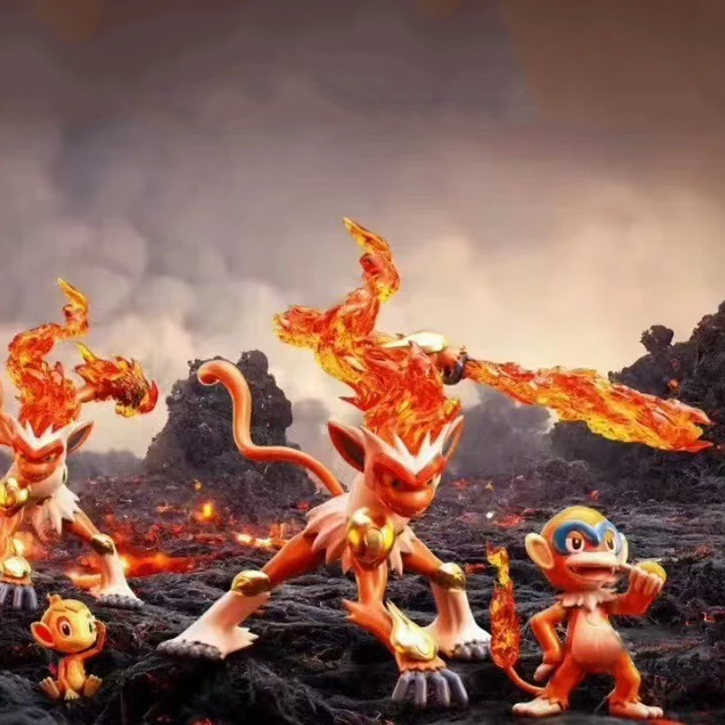 

Anime Pokemon Figures Infernape Figurine Statue Model Desktop Ornament Collection Christmas Toys Gifts