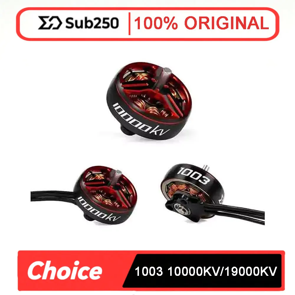 Sub250 1003 10000KV/19000KV Brushless Motor 1.5mm Shaft for 1.6 -2 inches Mini FPV Drone Accessories RC