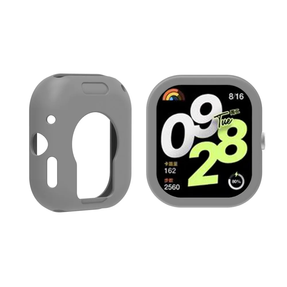 

Silicone Protector Case Shockproof Fall Prevention Soft Protector Cover Colorful Scratch-resistant for Redmi Watch4