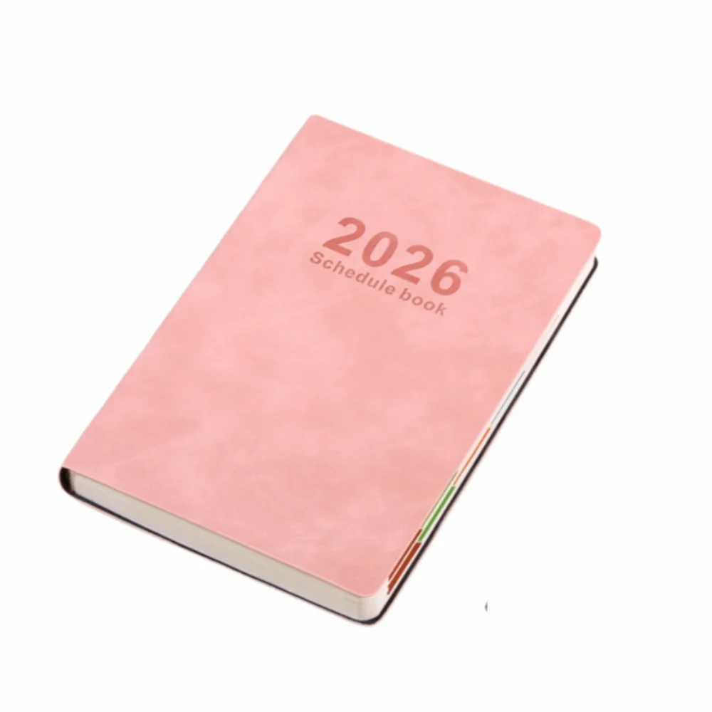 

English 2026 Schedule Planner Notepad 12 Months Bookmark 365 Days Efficiency Notebook Portable Wear-resistant