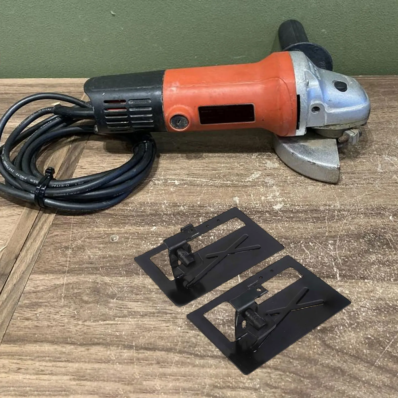 3.54 Inches Wide Adjustable Cutting Bracket Adjustable Angle Grinder Stand Portable Grinder Base Adaptable Cutting Range
