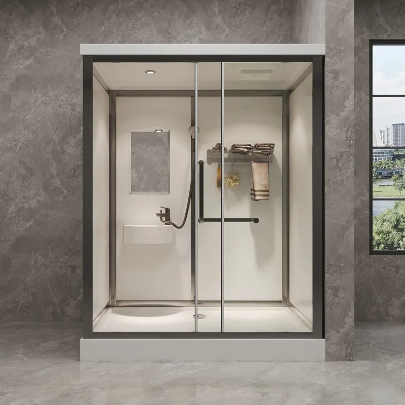 Integral mobile toilet, bathroom, shower room, indoor bath room, integrated bathroom, rural toilet squatting pit
