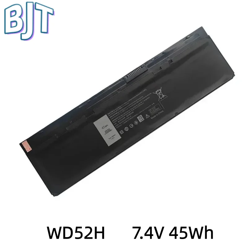 

7.4V 45Wh Laptop Notebook Battery WD52H 4Cell for Dell Latitude 12 7000 E7240 E7250 VFV59 GVD76 F3G33 KKHY1 0W57CV 451-BBFW