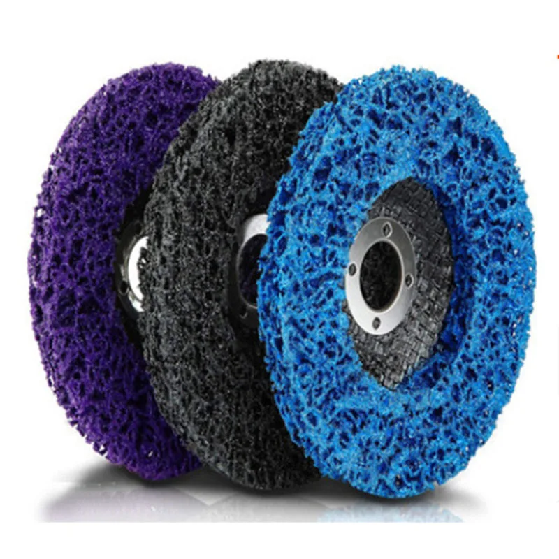 2PCS 100/115/125mm  Coral Strip Disc Abrasive Wheel for Angle Grinder Paint Rust Removal and Surface Cleaning