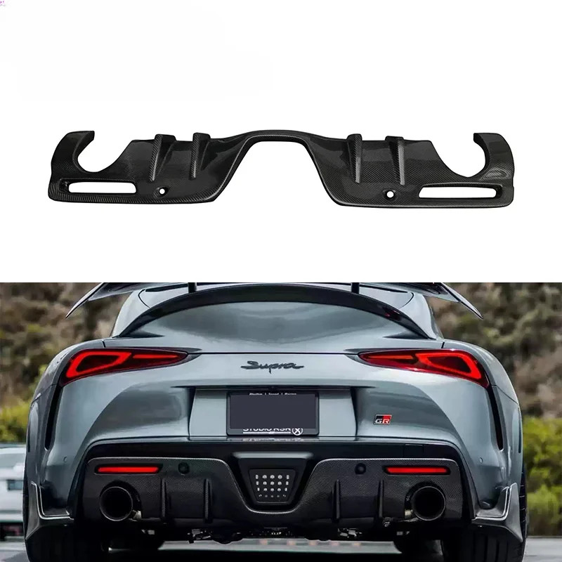 Carbon Fiber Aimgain Style Rear Diffuser for Toyota Supra GR MK5 A90 A91 Car Rear Bumper Lip Under Spoiler Splitter Body Kit