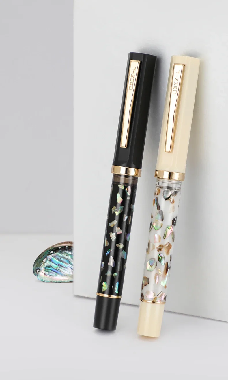 

Новый стиль Jinhao 58, перьевая ручка с резьбой в виде ракушки, элегантная ручка для каллиграфии для студентов/взрослых, ручка премиум-класса для бизнес-подписи