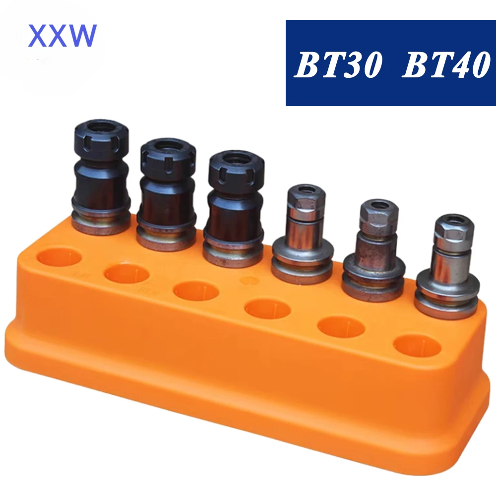 XXW BT30 BT40 Chuck Collecting Box BT40 Tool Holders Plastics Storage Box CNC Mahcine Parts Holders Case BT30