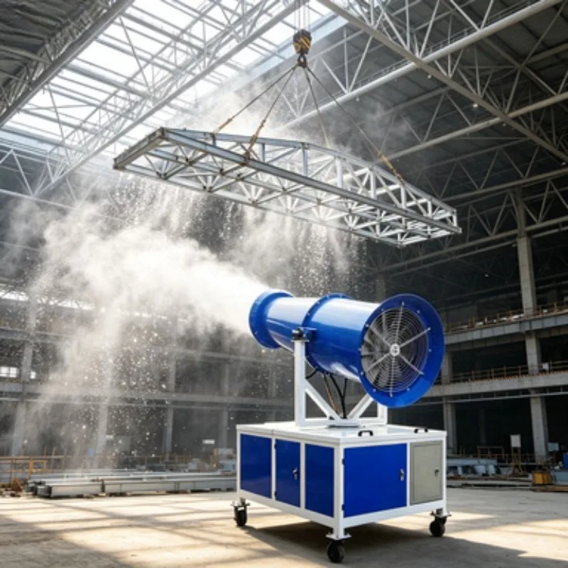 150m Trailer Mounted Fog Cannon Water Sprayer Dust Suppression Machine High Pressure Fogger for Tunnel Ventilation