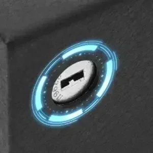 Safe Box with Biometric Fingerprint for Nightstand, Desk, Bed Side,Truck - Recessed Auto Sliding Door Safe Box
