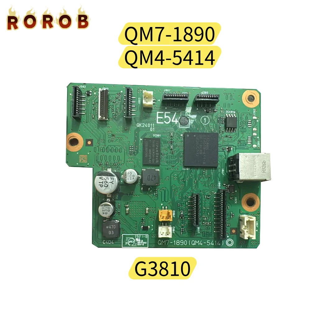 

QM7-1890 QM4-5414 Tested Main Board Formatter Motherboard for Canon G3810 Printer Replacement Parts with Print Test Paper