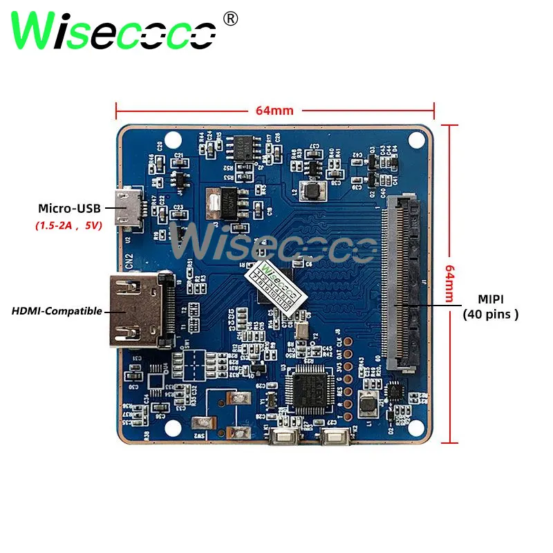 5,5 Zoll 4k Monochrom-Bildschirm 2160x3840 807ppi 3D-Druckerbildschirm mit hoher Pixeldichte mipi dsi 4-spuriges Board