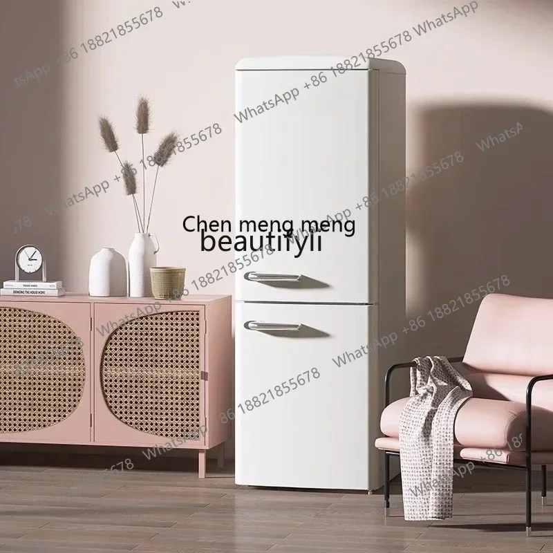 Z189   Retro refrigerator air-cooled frost-free frequency conversion first-class energy efficiency household large capacity,