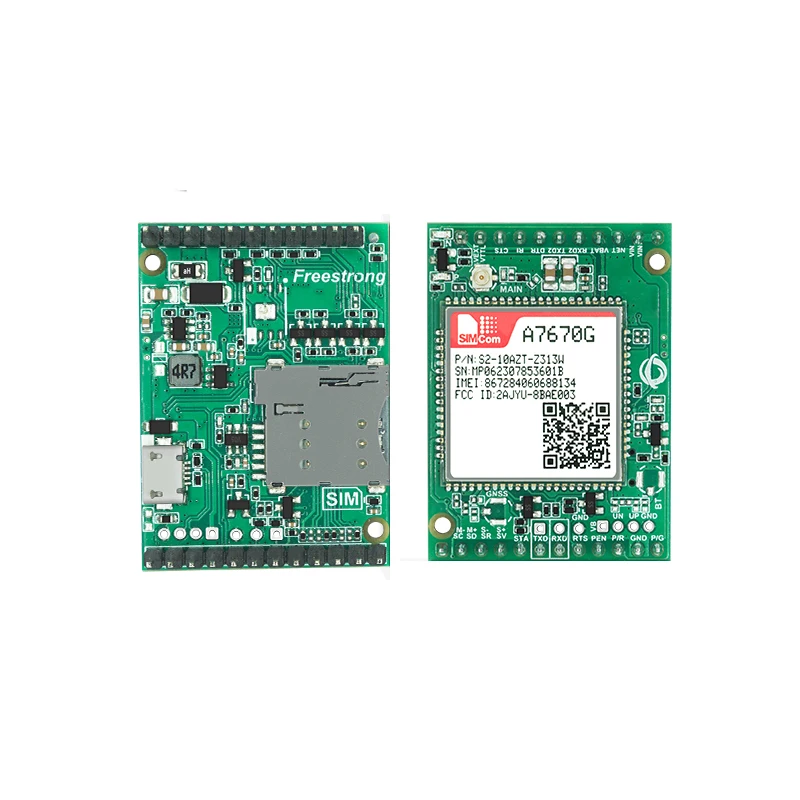 SIMCOM A7670G Global Module Development Baord LTE Cat1 Core Board Without GPS 23PIN USB To TTL Serial Port