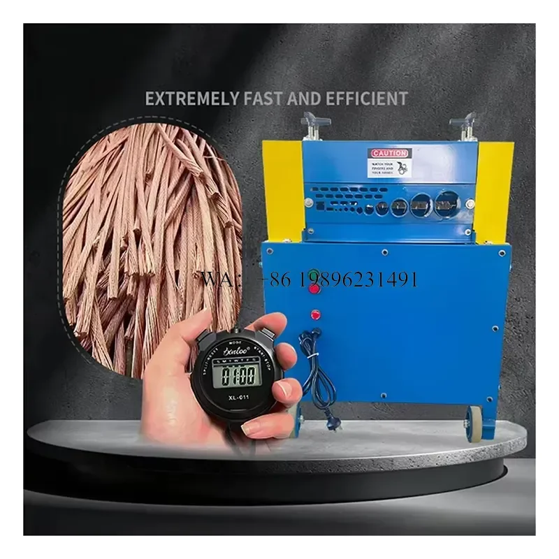 Wmwmnu for Chain Drive System 12 Cutting Channels Copper Wire Stripper Cutter Different Wire Types and Sizes Without Constant