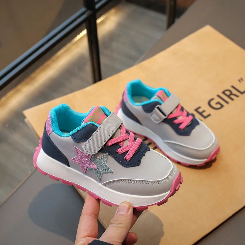 New Four Seasons Children's Sneakers Kids Shoes soft sole non-slip Casual Student Running Shoes Fashion Breathable baby shoe