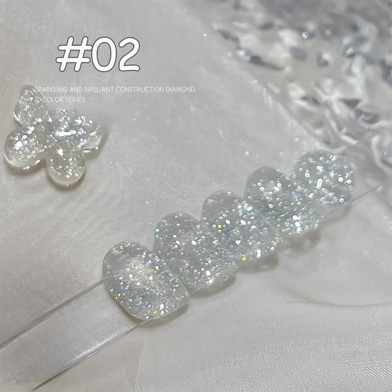 

1-10pcs SHAKA Spring Shimmering Diamond Fragments Pink Red Brown White Gel Nail Polish 2026 Super Flash Christmas Nail Gel