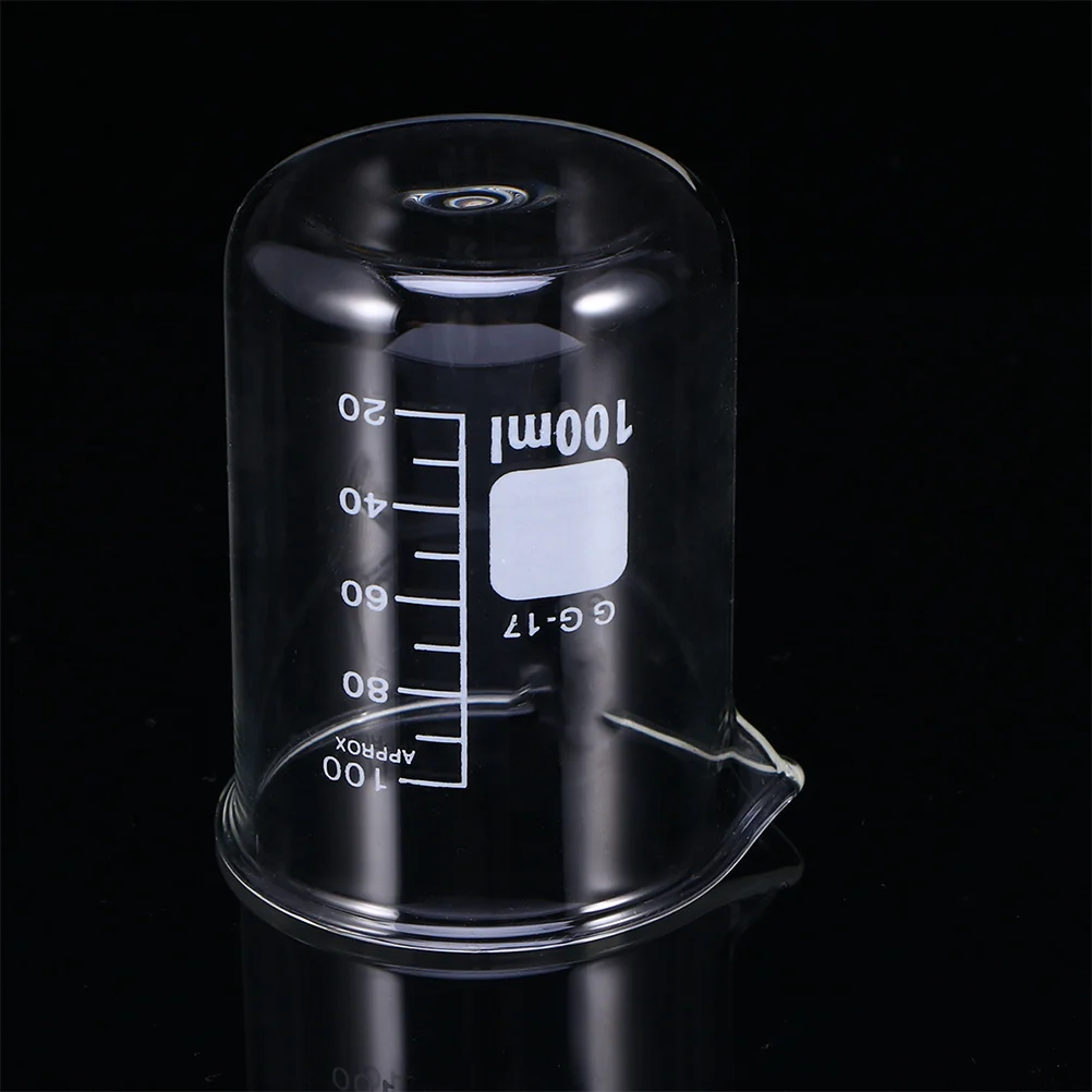 

100Ml Glass Measuring Cup Clear Graduated Beaker for Lab Kitchen Use Heat Resistant Drink Water Container with Scale Lines