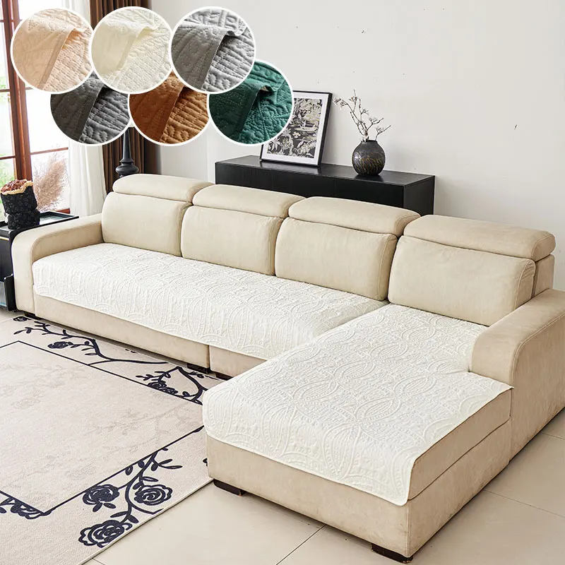 2PC-European style sofa cushion suitable for all seasons, with three seats and one non slip high-end feel. Sofa cushion