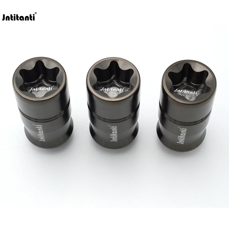 

Jntitanti light weight cone seat 10.9 grade Gr.5 titanium wheel lug nut titanium nut M14*1.5*45mm for VW AUDI Tesla racing car