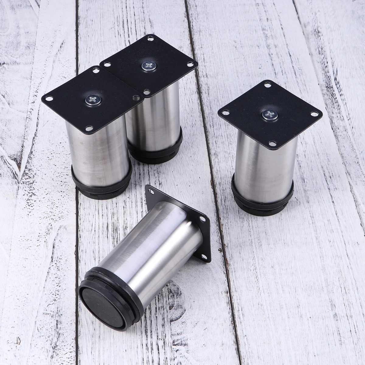 

4 Pcs Dining Coffee Table Legs Furniture Risers Cabinet Support Feet Stainless Steel