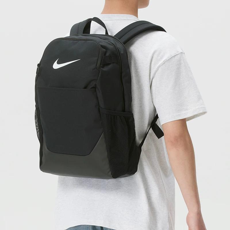 Nike Brasilia Logo 24L Sports Casual Outdoor Large Capacity Backpack for Men and Women IB4408-010