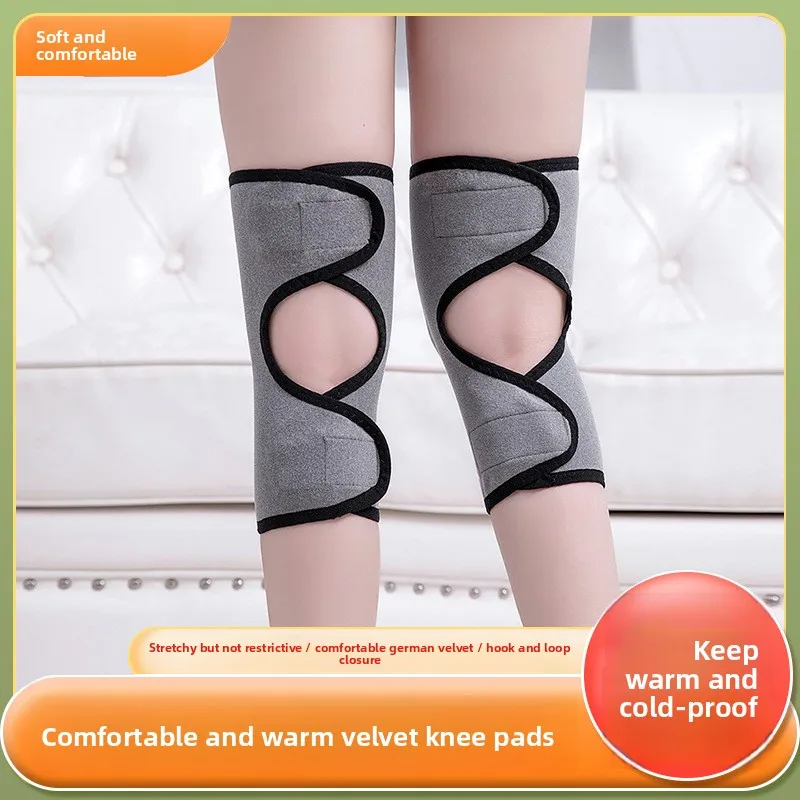 Spring and Summer Light German Velvet Knee Pads To Keep The Old Cold Legs Thickened and Buckled Knees for The Elderly Joint