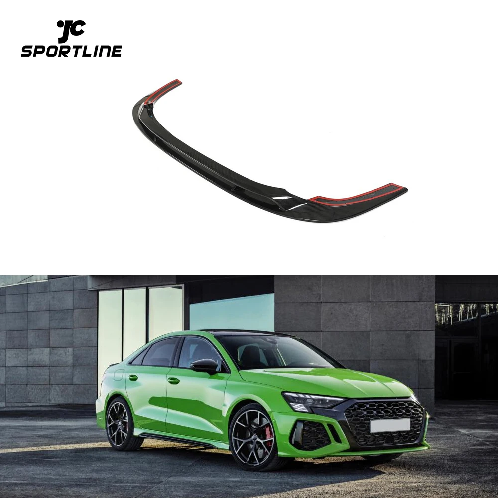 RS3 Pre-preg Dry Carbon Fiber Front Lip for Audi RS3 8Y Sedan 4-Door 2022UP