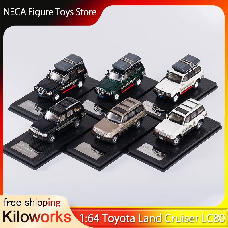 

Kengfai Kiloworks 1:64 Toyota Land Cruiser LC80 Diecast Model Car 3 Colors Standard Off-Road Versions For Adults & Fans In Stock