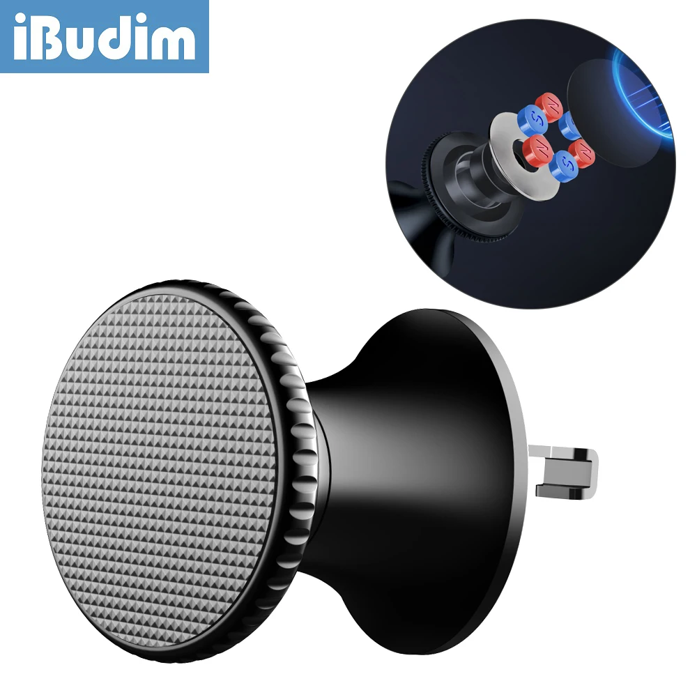 

Магнитный автомобильный держатель телефона iBudim для вентиляционного отверстия, автомобильное крепление для телефона, универсальное вращение на 360 °, Сильный магнитный держатель для сотового телефона в автомобиле