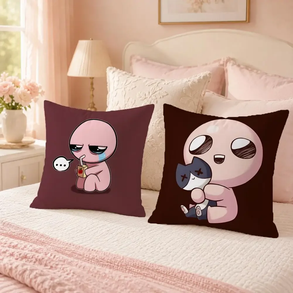 Gothic Game The Binding of Isaac Cushion Cover Custom Plush Pillow Cover Soft Cloud Comfort for Sofa Bed Couch