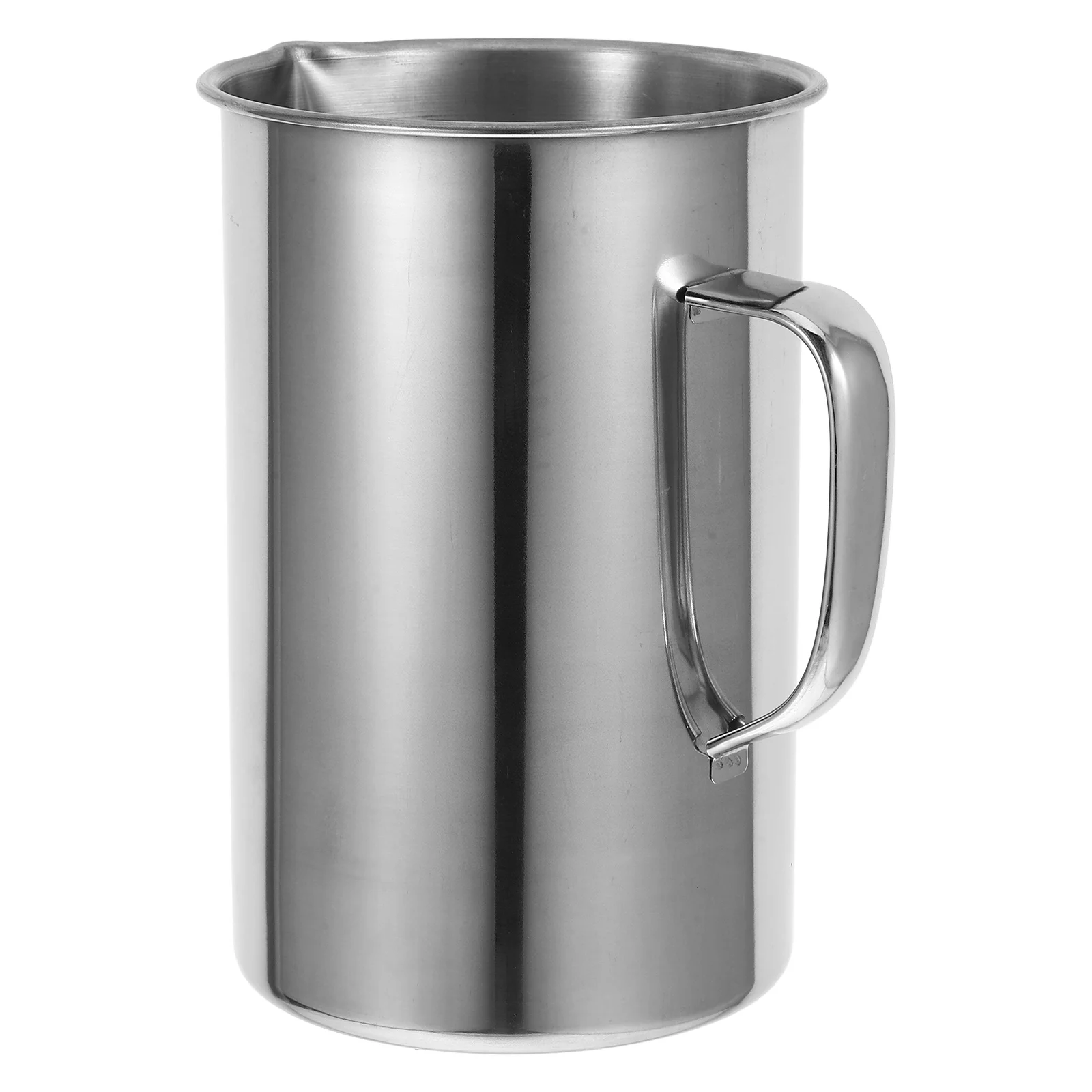 Copo de medição de aço inoxidável de 2000 ml, copos de metal para óleo, copos de laboratório, jarro derramando