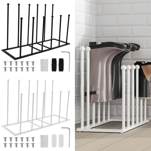정리함 금속 부츠 보관 랙, 탈착식 높이 부츠 보관 랙, 가정용 다기능 부츠 거치대