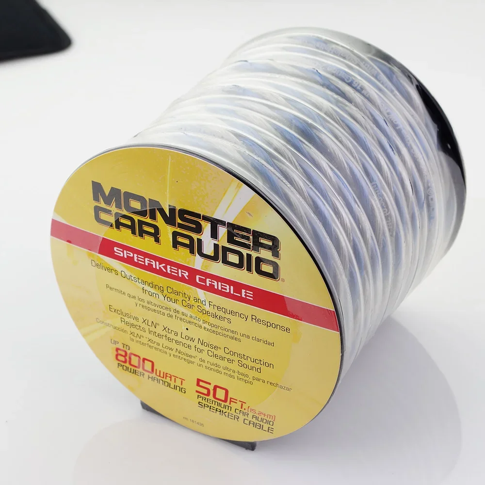 USA MONSTER CAR CABLE XLN 16S-50 S/B 50 Feet 16 Gauge Spool Speaker Cable Mini Spl Xln